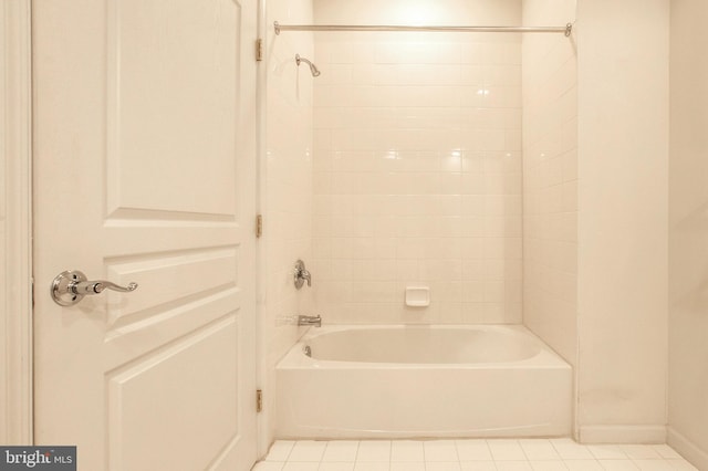 full bathroom with shower / washtub combination and tile patterned floors