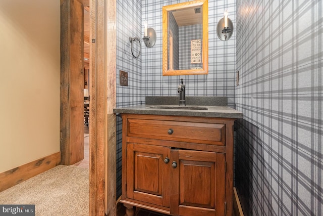 bathroom with vanity