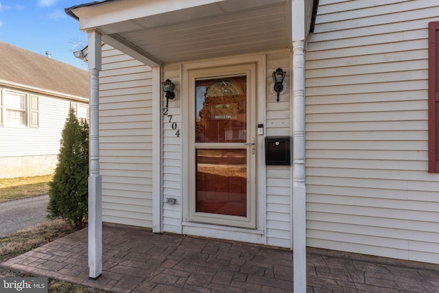 view of entrance to property