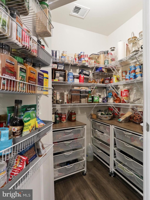 storage area featuring visible vents