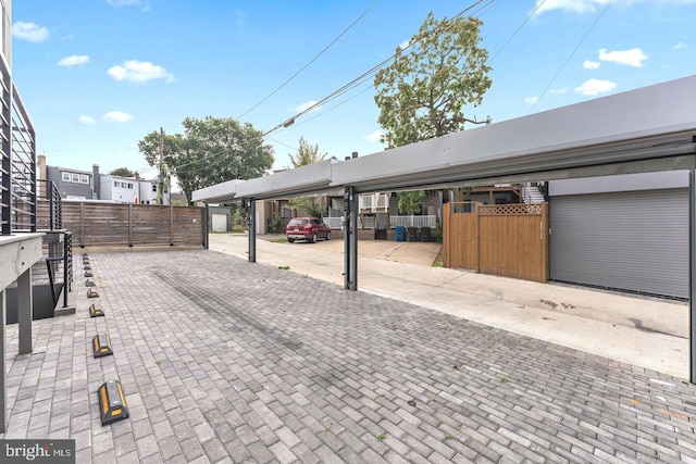 view of patio with fence