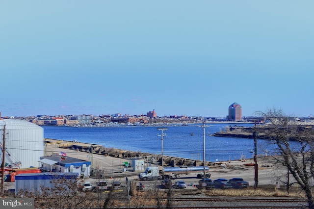 water view featuring a view of city