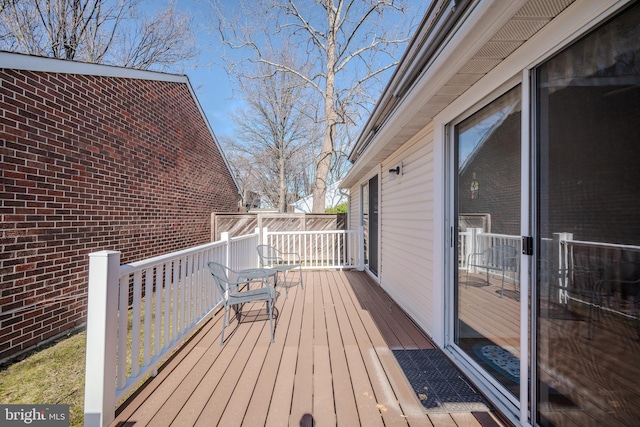 view of deck