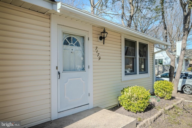 view of entrance to property