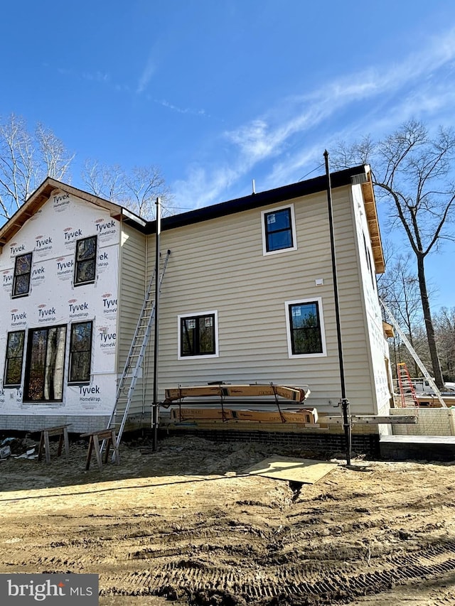 view of rear view of property