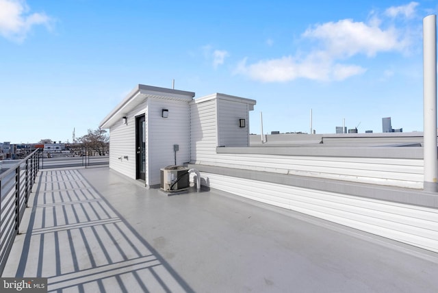 view of patio featuring cooling unit