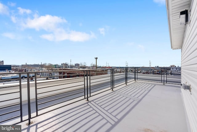 view of patio with a balcony