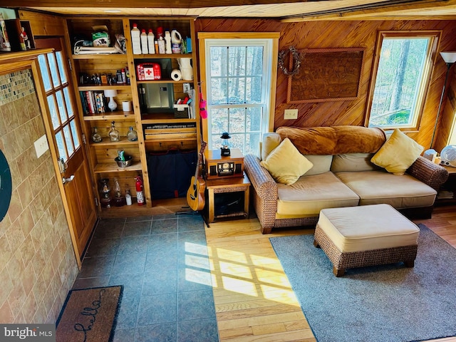 living room featuring wood finished floors