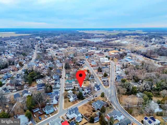 drone / aerial view featuring a residential view