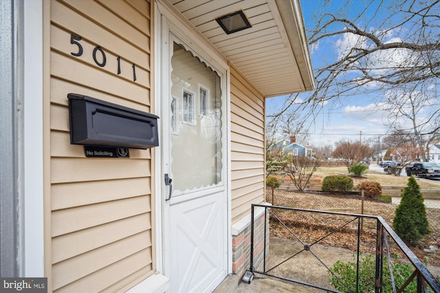 view of property entrance