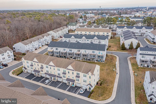 bird's eye view featuring a residential view