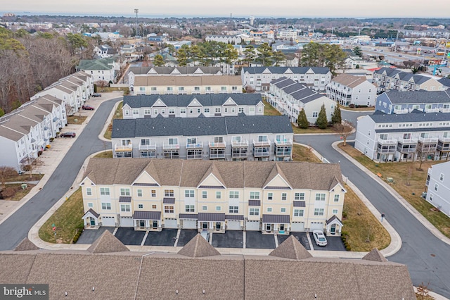 drone / aerial view featuring a residential view