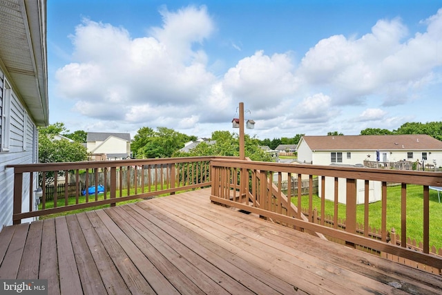 6254 Goulding Ct, Bealeton, VA 22712 - deck with a yard and a residential view