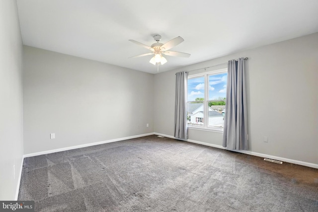 6254 Goulding Ct, Bealeton, VA 22712 - carpeted empty room featuring a ceiling fan and baseboards