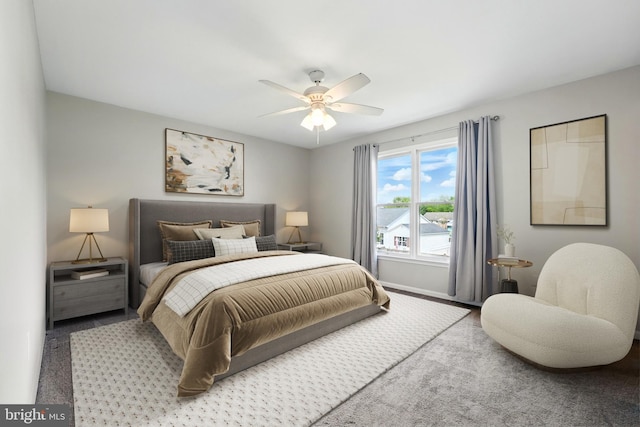 6254 Goulding Ct, Bealeton, VA 22712 - carpeted bedroom featuring baseboards and a ceiling fan
