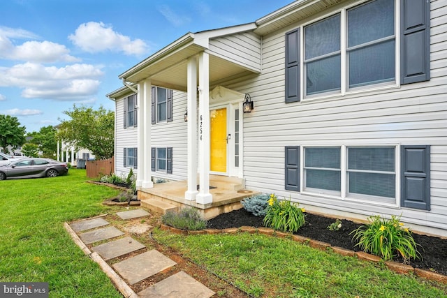 6254 Goulding Ct, Bealeton, VA 22712 - doorway to property featuring a yard