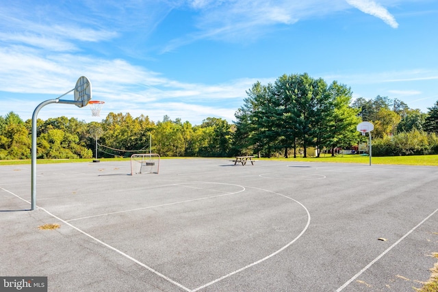 view of sport court with community basketball court