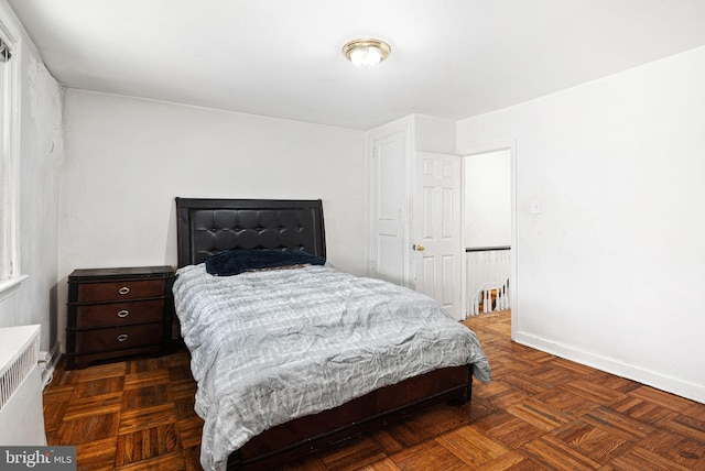 bedroom with baseboards