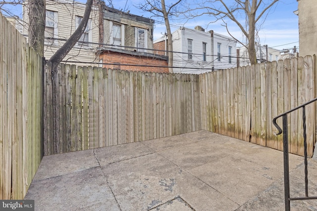 view of patio / terrace featuring a fenced backyard