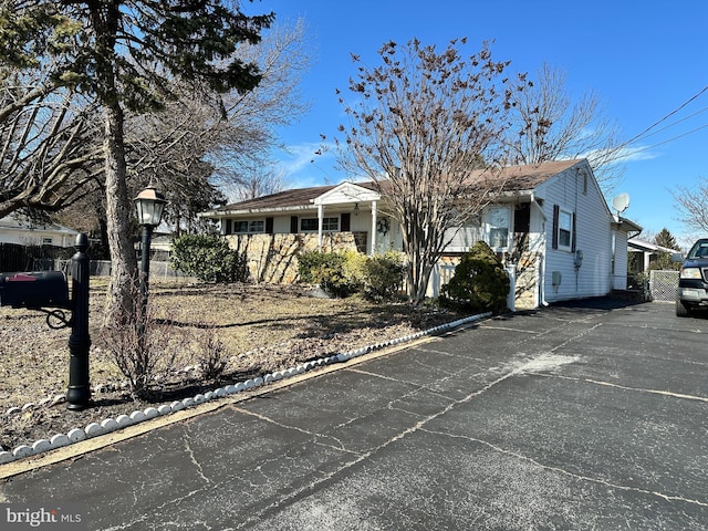 view of front of home