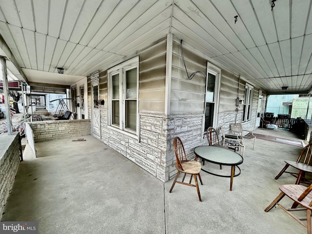 view of patio / terrace with a porch