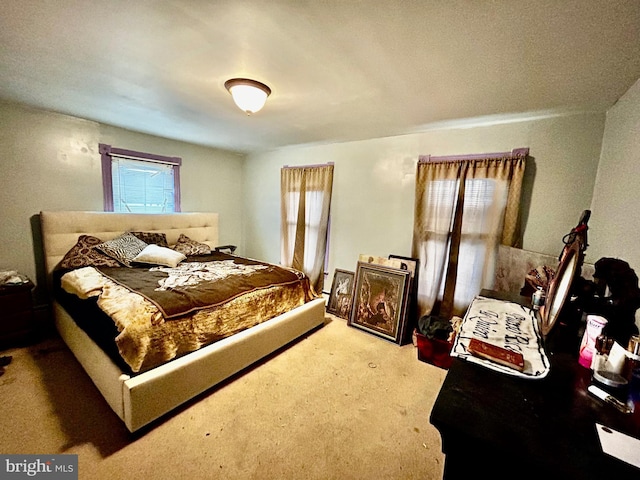 bedroom featuring carpet flooring