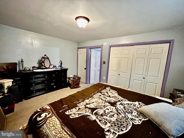 bedroom with carpet flooring