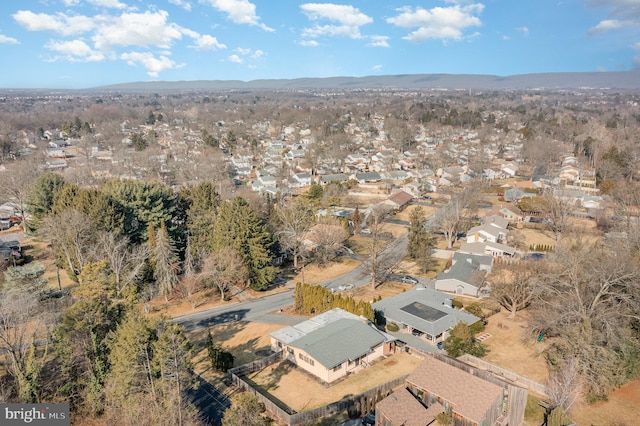 drone / aerial view with a residential view