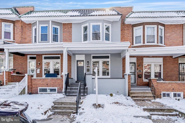 multi unit property with brick siding