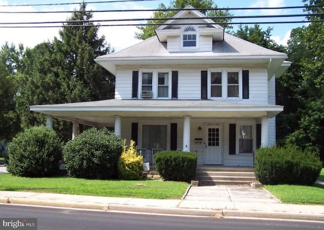 view of front of home featuring a porch