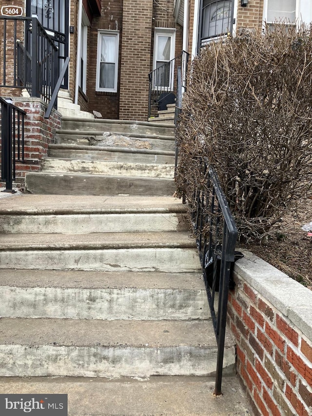 view of staircase