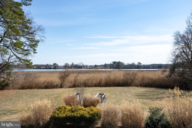 exterior space with a rural view