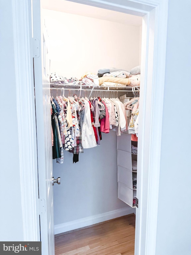 view of closet