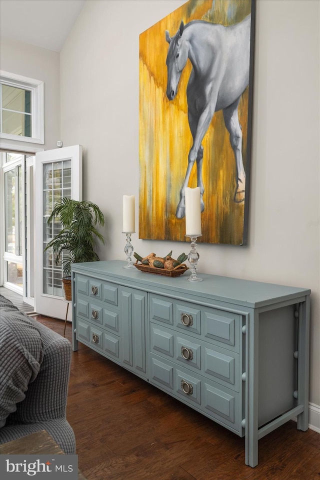 interior details featuring wood finished floors