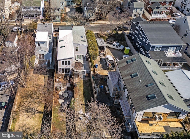 birds eye view of property featuring a residential view