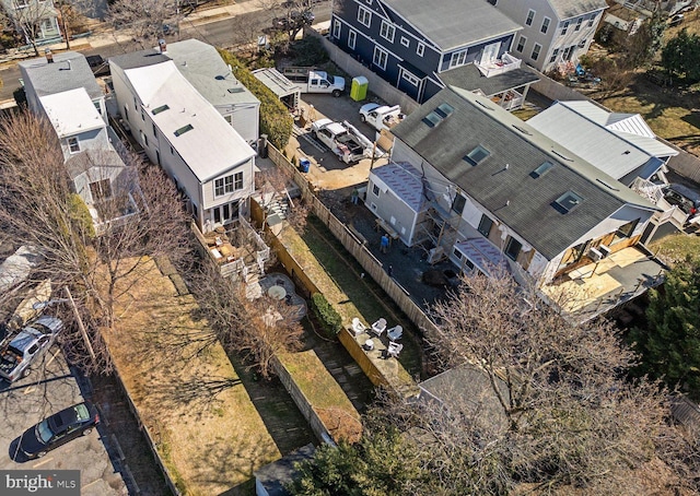 bird's eye view featuring a residential view