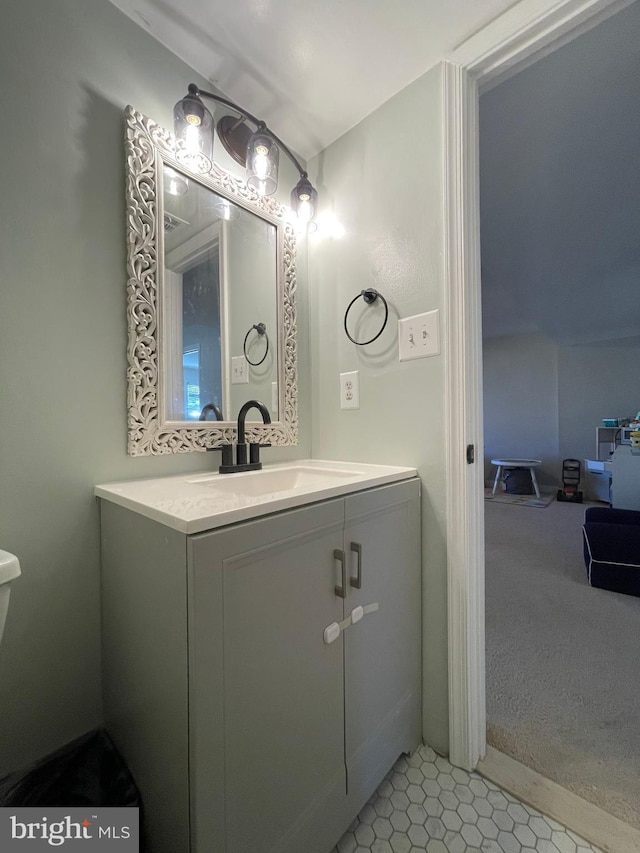 half bath with vanity