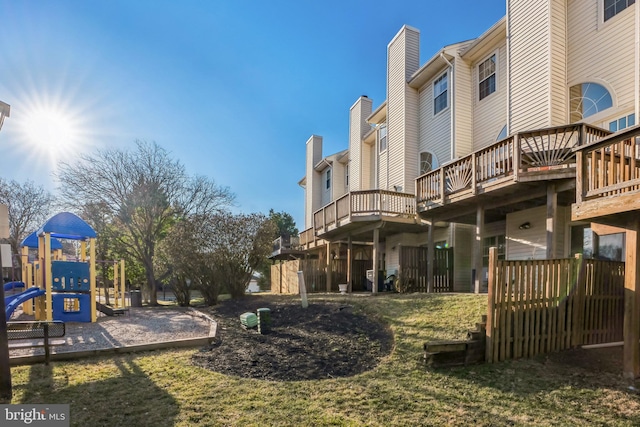 exterior space with playground community