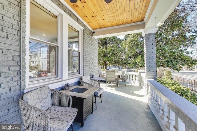 view of patio / terrace featuring outdoor dining space