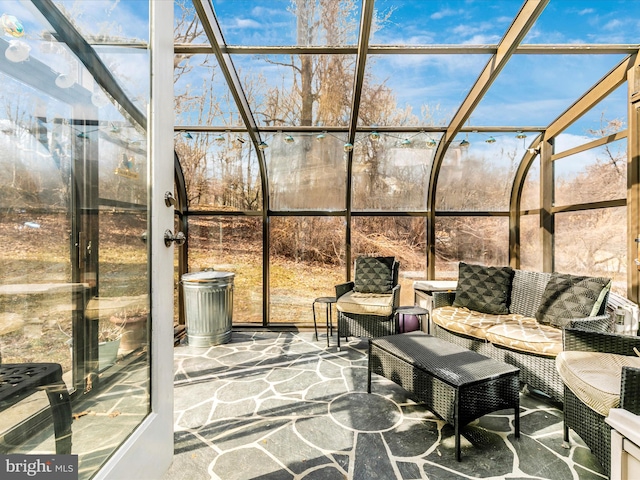 view of sunroom / solarium