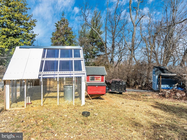 view of poultry coop