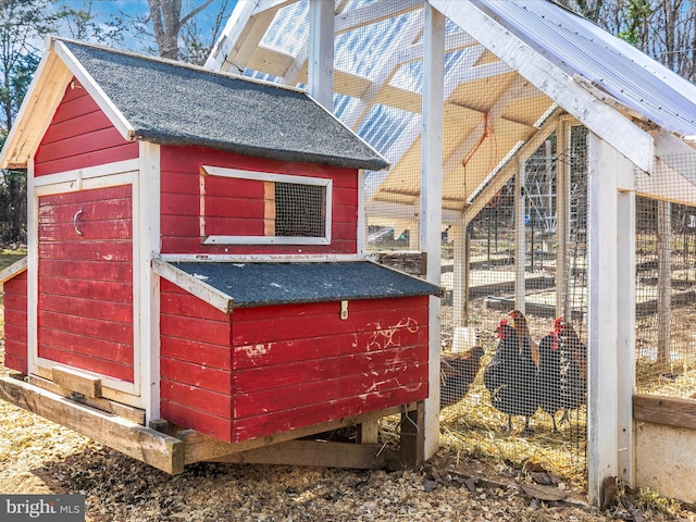 view of poultry coop