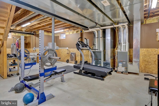 view of workout area