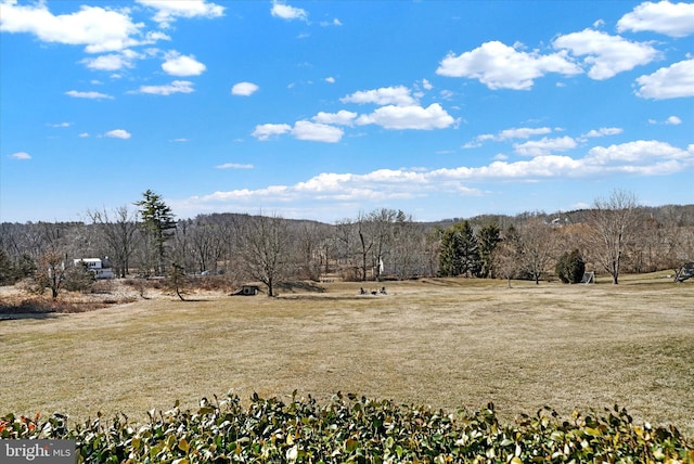 mountain view featuring a rural view