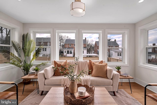 sunroom featuring a healthy amount of sunlight