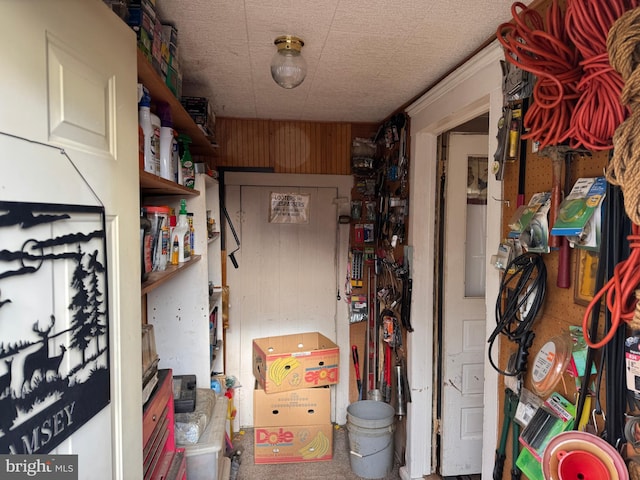 view of storage room