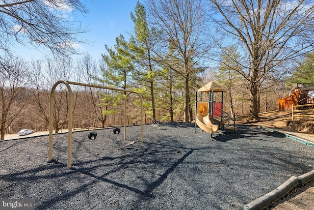 view of communal playground