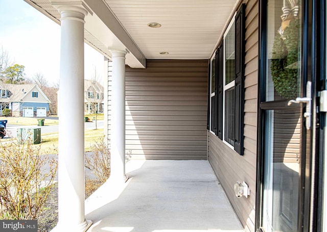 view of patio / terrace with a porch