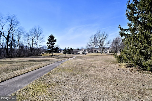 view of road featuring sidewalks