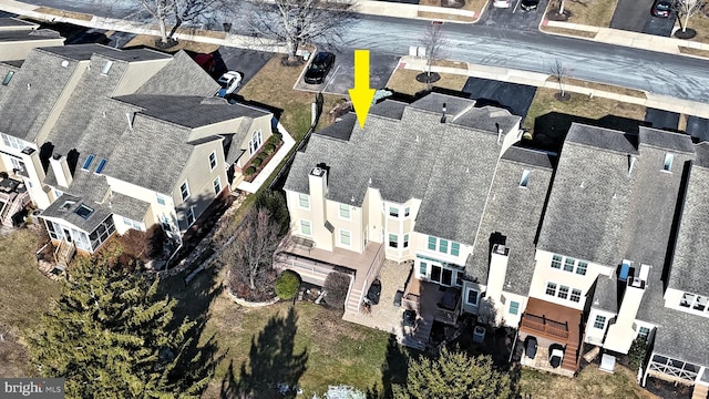 birds eye view of property featuring a residential view